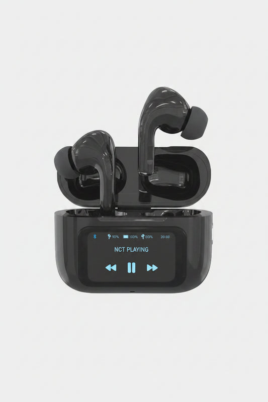 A9 Pro Earbuds ANC/ENC Dauble Dark Tuch screen display Noise Reduction Wireless Earbuds For Android and iOS/Airpods