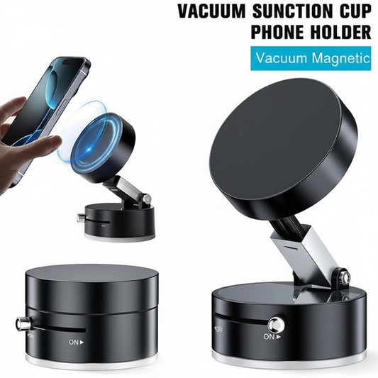 360° Rotating Magnetic Car Phone Holder – Strong Suction Dashboard Mount for All Smartphones