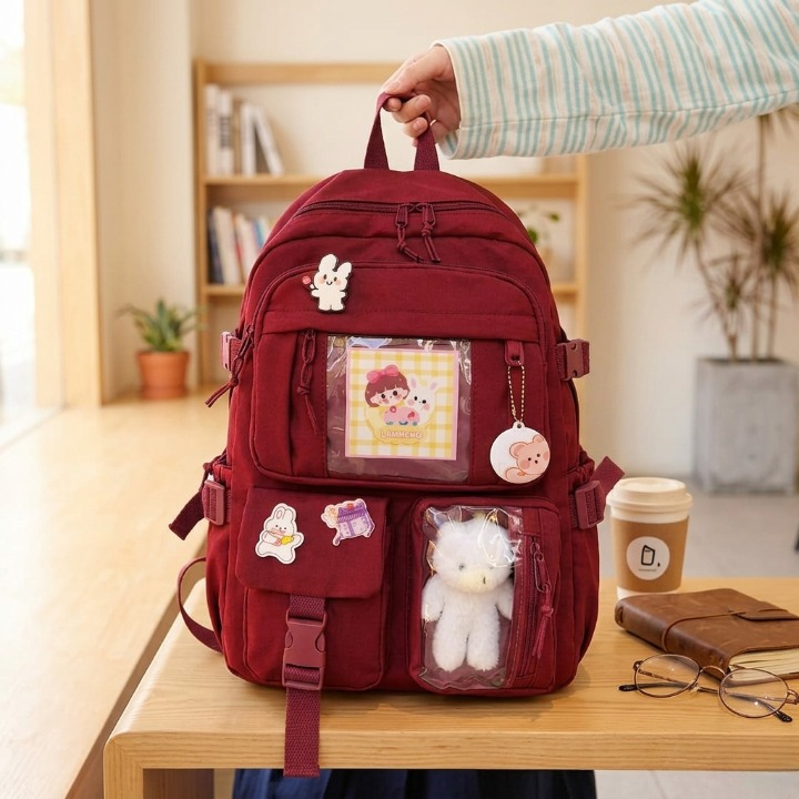 Cute Korean Backpack for Girls |School & College Bag