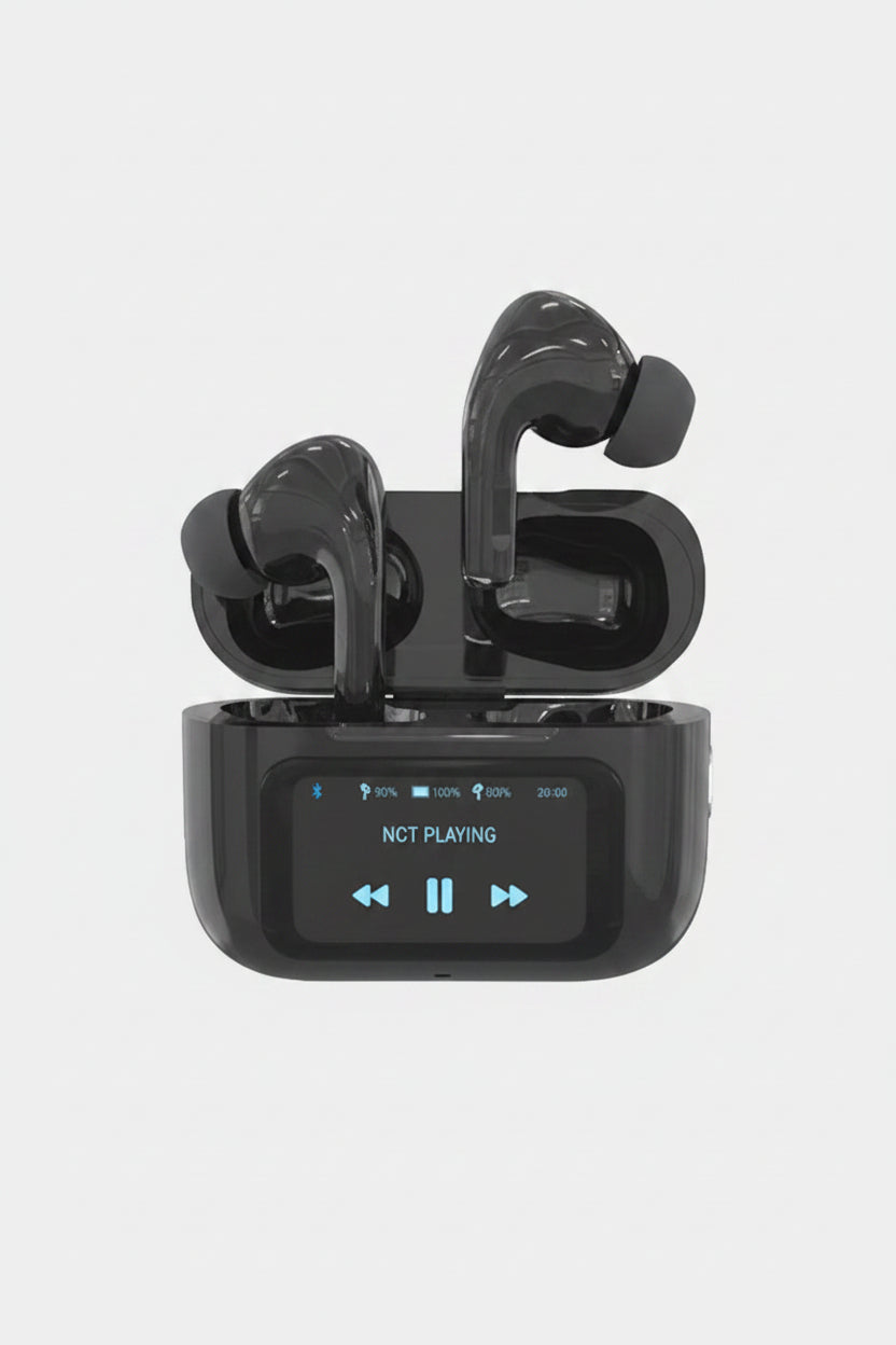 A9 Pro Earbuds ANC/ENC Dauble Dark Tuch screen display Noise Reduction Wireless Earbuds For Android and iOS/Airpods